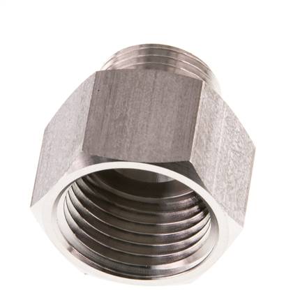 G 1/2'' x G 3/8'' F/M Reduzierring aus Edelstahl 40 bar