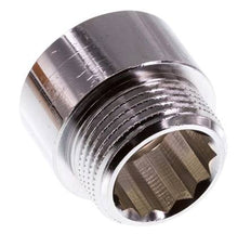 G 3/4'' F/M Verchromtes Messing Verlängerung DIN 3523 - 15 mm