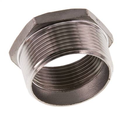 R 1 1/2'' x Rp 1 1/4'' M/F Reduzierring aus Edelstahl 16 bar