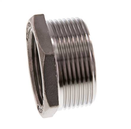 R 1 1/2'' x Rp 1 1/4'' M/F Reduzierring aus Edelstahl 16 bar