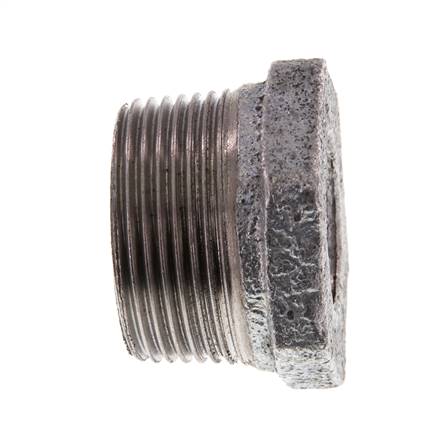 R 1 1/4'' x Rp 3/4'' M/F Verzinktes Gusseisen Reduzierring 25 Bar [2 Stück]