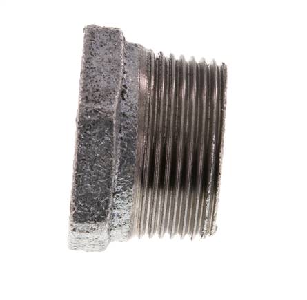R 1 1/4'' x Rp 3/4'' M/F Verzinktes Gusseisen Reduzierring 25 Bar [2 Stück]