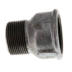 R 1 1/4'' x Rp 1 1/2'' M/F Verzinktes Gusseisen Reduzierring 25 Bar