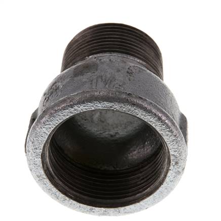 R 1 1/4'' x Rp 1 1/2'' M/F Verzinktes Gusseisen Reduzierring 25 Bar