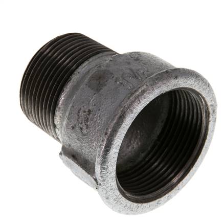 R 1 1/4'' x Rp 1 1/2'' M/F Verzinktes Gusseisen Reduzierring 25 Bar
