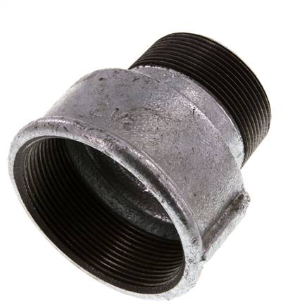 R 2'' x Rp 2 1/2'' M/F Verzinktes Gusseisen Reduzierring 25 Bar