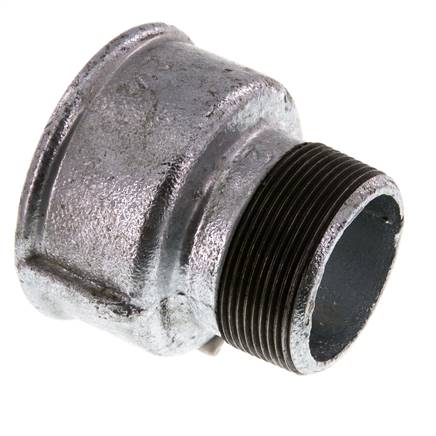 R 2'' x Rp 2 1/2'' M/F Verzinktes Gusseisen Reduzierring 25 Bar