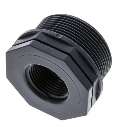 Reduzierring G1'' Innengewinde x G2'' Außengewinde Polypropylen (pp) 10bar (140,5psi) FDA 65mm Sechskant