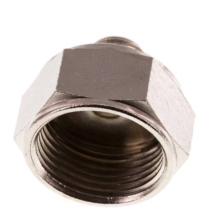 Reduzierstück R1/4'' Außengewinde x Rp3/4'' Innengewinde Messing vernickelt 16bar (224.8psi)