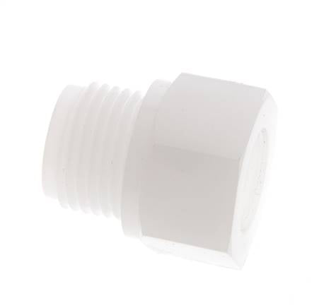 Reduzierring G3/8'' Innengewinde x G1/2'' Außengewinde PVDF 10bar (140,5psi) FDA 27mm Sechskant
