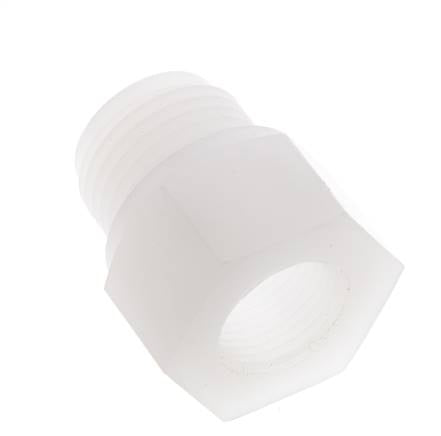 Reduzierring G3/8'' Innengewinde x G1/2'' Außengewinde PVDF 10bar (140,5psi) FDA 27mm Sechskant
