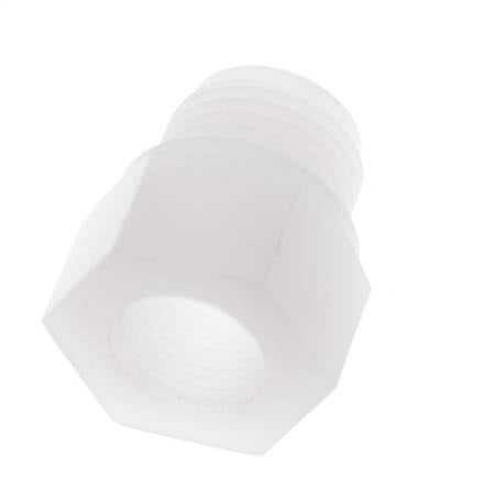 Reduzierring G3/8'' Innengewinde x G1/2'' Außengewinde PVDF 10bar (140,5psi) FDA 27mm Sechskant