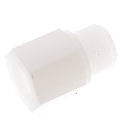 Reduzierring G1/4'' Innengewinde x G3/8'' Außengewinde PVDF 10bar (140,5psi) FDA 22mm Sechskant