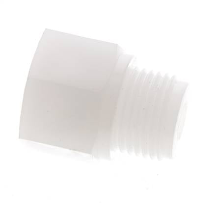 Reduzierring G1/4'' Innengewinde x G1/2'' Außengewinde PVDF 10bar (140,5psi) FDA 27mm Sechskant