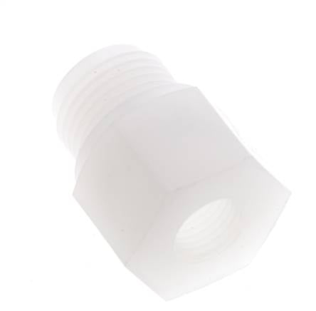 Reduzierring G1/4'' Innengewinde x G1/2'' Außengewinde PVDF 10bar (140,5psi) FDA 27mm Sechskant