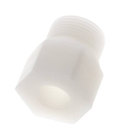 Reduzierring G3/8'' Innengewinde x G3/4'' Außengewinde PVDF 10bar (140,5psi) FDA 32mm Sechskant