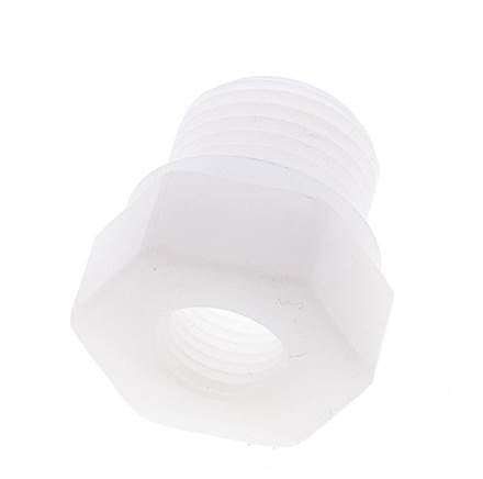 Reduzierring G1/4'' Innengewinde x G1/2'' Außengewinde Polypropylen (pp) 10bar (140,5psi) FDA 27mm Sechskant