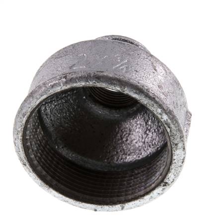 Rp 2'' x Rp 3/4'' Verzinktes Gusseisen Runde Muffe 25 Bar