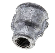 Rp 1/2'' x Rp 1/4'' Verzinktes Gusseisen Runde Buchse 25 Bar [5 Stück]