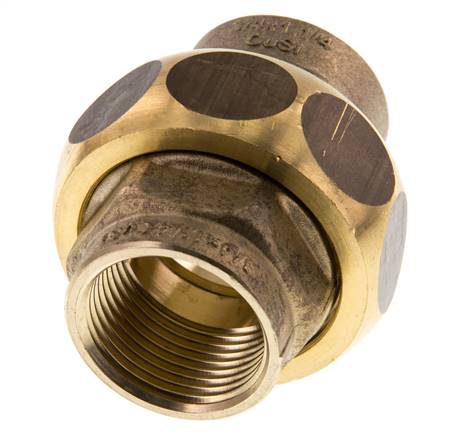 Union Gerade Verbindung Rp3/4'' Weiblich Messing Flachdichtung Centellen 16bar (224.8psi)