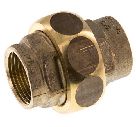 Union Gerade Verbindung Rp3/4'' Weiblich Messing Flachdichtung Centellen 16bar (224.8psi)