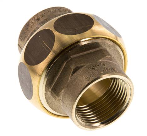 Union Gerade Verbindung Rp3/4'' Weiblich Messing Flachdichtung Centellen 16bar (224.8psi)
