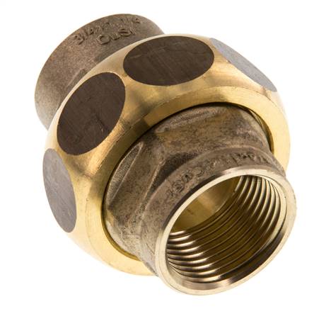 Union Gerade Verbindung Rp3/4'' Weiblich Messing Flachdichtung Centellen 16bar (224.8psi)