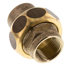 Union Gerade Verbindung Rp3/4'' Weiblich Messing Flachdichtung Centellen 16bar (224.8psi)