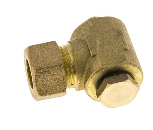 14mm & G1/4'' Messing-Drehgelenk-Kompressionsverschraubung mit Außengewinde 89 bar Polyamid DIN EN 1254-2
