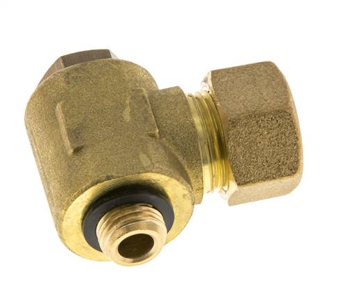 14mm & G1/4'' Messing-Drehgelenk-Kompressionsverschraubung mit Außengewinde 89 bar Polyamid DIN EN 1254-2