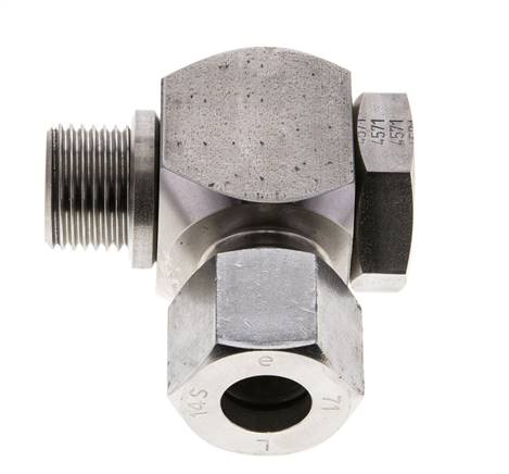 14S & G1/2'' Edelstahl-Drehgelenk-Schneidfitting mit Außengewinde 400 bar drehbar ISO 8434-1