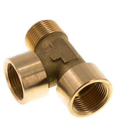 R 3/4'' x G 3/4'' M/F T-Stück aus Messing 16 bar