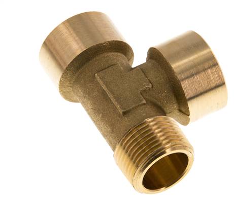 R 3/4'' x G 3/4'' M/F T-Stück aus Messing 16 bar