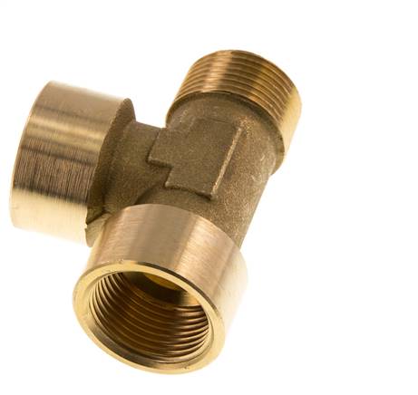 R 3/4'' x G 3/4'' M/F T-Stück aus Messing 16 bar