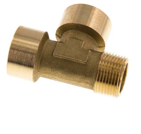 R 3/4'' x G 3/4'' M/F T-Stück aus Messing 16 bar