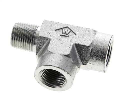 T-Stück 3/8'' NPT Außengewinde x Innengewinde Stahl 210bar (2950,5psi)