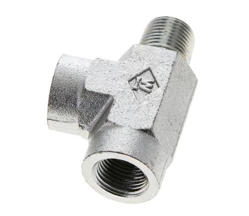 T-Stück 3/8'' NPT Außengewinde x Innengewinde Stahl 210bar (2950,5psi)