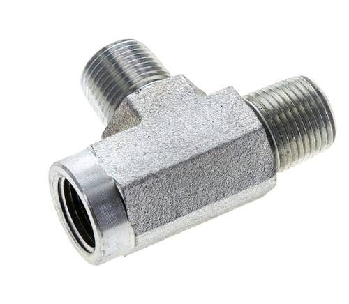 T-Stück 3/8'' NPT Innengewinde x Außengewinde Stahl 210bar (2950.5psi)