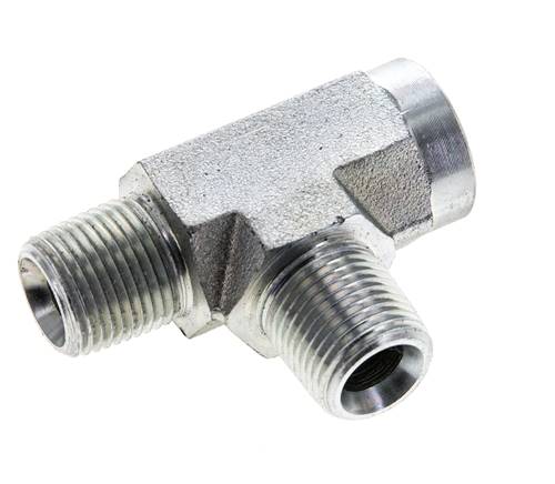 T-Stück 3/8'' NPT Innengewinde x Außengewinde Stahl 210bar (2950.5psi)