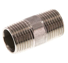 R 1/2'' Edelstahl-Doppel-Rohrnippel 20 bar DIN 2982 - 40mm