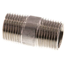 R 1/2'' Edelstahl-Doppel-Rohrnippel 20 bar DIN 2982 - 40mm