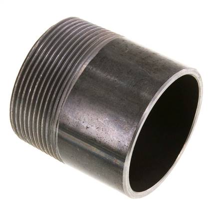 R 2'' Außengewinde x 60,3mm Stahlrohrnippel mit Anschweißende 50 bar DIN 2982 - 60mm