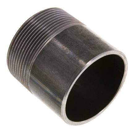 R 2'' Außengewinde x 60,3mm Stahlrohrnippel mit Anschweißende 50 bar DIN 2982 - 60mm