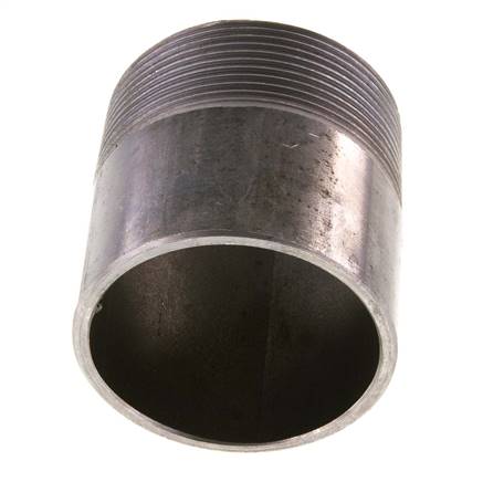 R 2'' Außengewinde x 60,3mm Stahlrohrnippel mit Anschweißende 50 bar DIN 2982 - 60mm