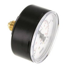 -1..1.5 Bar Druck Manometer hinten Stahl / Messing 63 mm Klasse 1.6