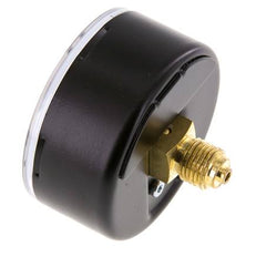 0..1.6 Bar (0..23 psi) Druck Manometer hinten Stahl / Messing 63 mm Klasse 1.6