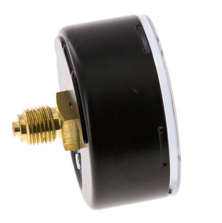 0..1.6 Bar (0..23 psi) Druck Manometer hinten Stahl / Messing 63 mm Klasse 1.6