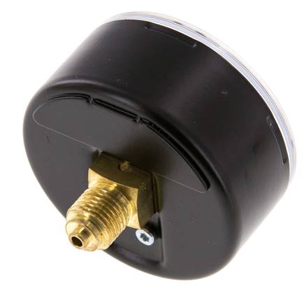 0..1.6 Bar (0..23 psi) Druck Manometer hinten Stahl / Messing 63 mm Klasse 1.6