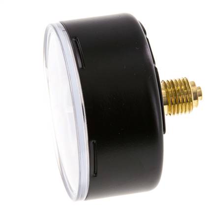 0..1.6 Bar (0..23 psi) Druck Manometer hinten Stahl / Messing 63 mm Klasse 1.6