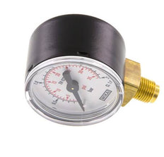 0..2.5 Bar (0..36 psi) Druck Manometer unter Stahl / Messing 40 mm Klasse 1.6